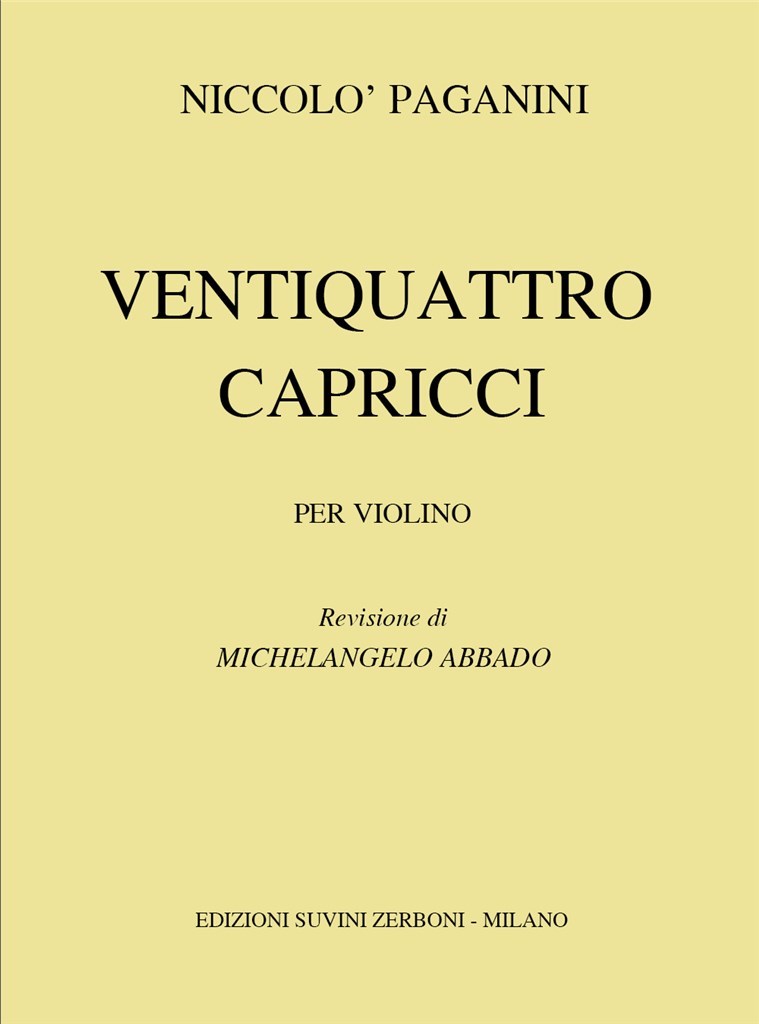 Ventiquattro Capricci Per Violino Solo